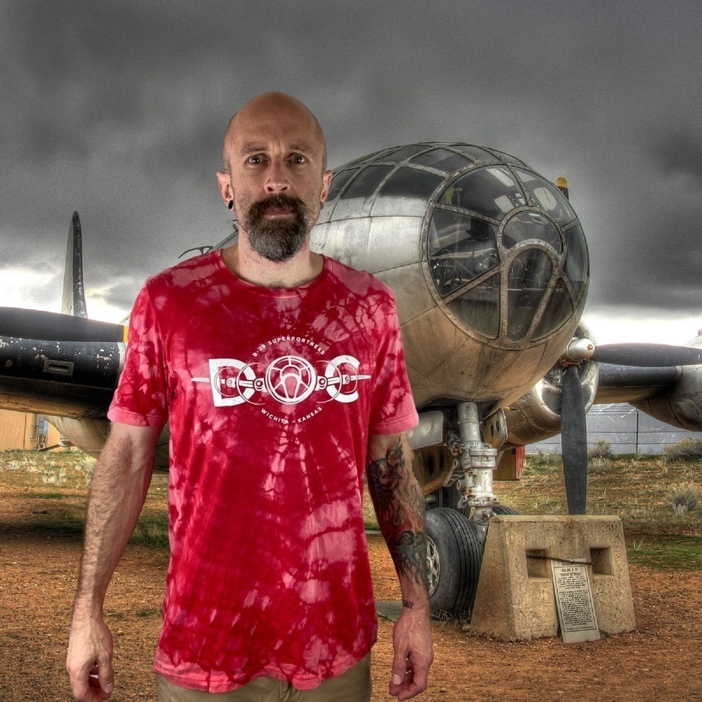 Good Treasures Reverse Tie Dye B-29 T-Shirt L